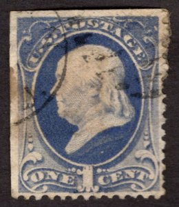 1881, US 1c, Franklin, Used, Sc 206