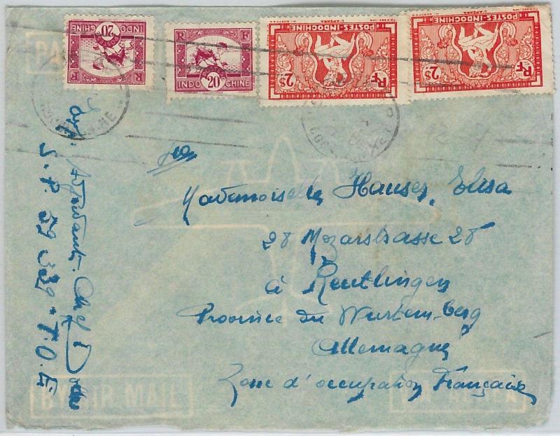 59389 - VIETNAM  Indochine française - POSTAL HISTORY:  COVER to GERMANY 1948