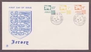 Jersey # J13 , # J14 & # J19 , Postage Due Map FDC - I Combine S/H