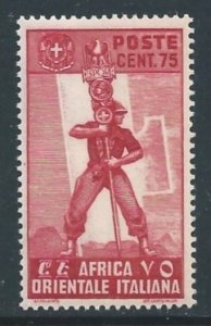 Italian East Africa #11 NH 75c Fascist Legionary