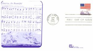 #1892 Flag and Anthem - ESI Cachet