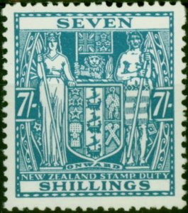 New Zealand 1940 7s Pale Blue SGF197 V.F MNH