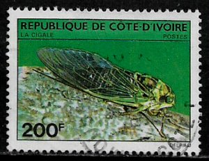 Ivory Coast #566 Used Stamp -Cicada - Insect (a)