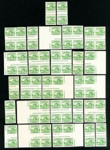 US Stamps # 766a VF Lot of 40 vert. pairs w/ horiz. gutters Scott Value $200.00