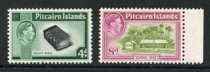 Pitcairn Is The KEY 4d and 8d Values (small light tone patch) U/M Cat 47 Pounds