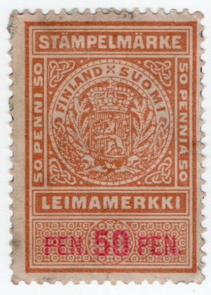 (I.B) Finland Revenue : Duty Stamp 50p