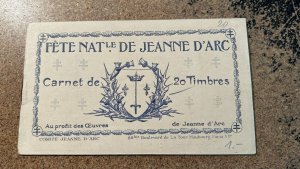 FRANCE FETE NATLE DE JEANNE D'ARC COMPLETE BOOKLET OF 20 POSTER STAMPS LV6468