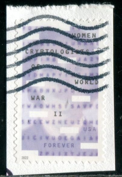 5738 US (60c) Woman Cryptologists SA, used on paper