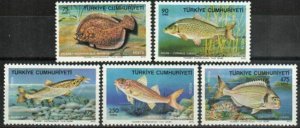 Turkey Stamp 2017-2021  - Fish