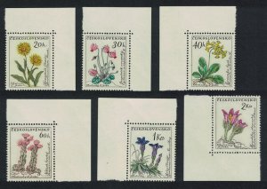 Czechoslovakia Cacti Flowers 6v Corners 1960 MNH SG#1191-1196