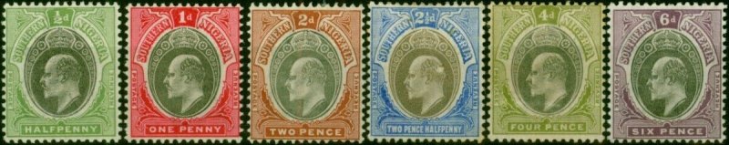 Southern Nigeria 1903-04 Set of 6 to 6d SG10-15 Fine MM