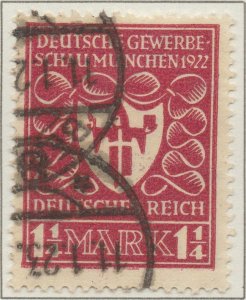 Germany Deutsches Reich Munich Exhibition Weimar Republic 1.25Mk SG #198