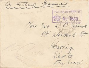 Great Britain Soldier's Free Mail c1941 Field Post Office 306 49th Division, ...