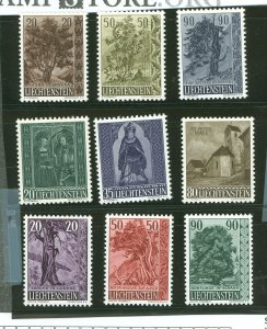 Liechtenstein #312-4/329-34  Single (Complete Set)