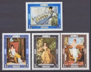 1969 Ajman 430-433 France artists