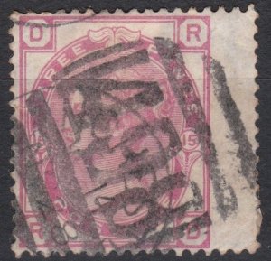 Great Britain Sg143 3d rose Pl 15 Used Cv £80   RD