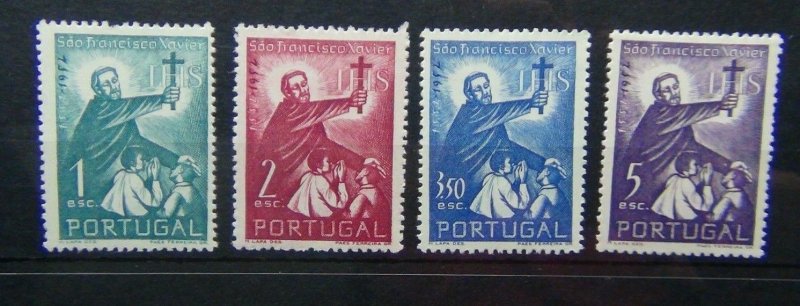 Portugal 1952 Fourth Death Centenary of St Francis Xavier set MNH
