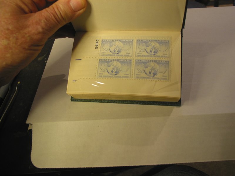 Plate Block Book  Includes 50 PB's mostly 3 centers MINT NH⭐⭐⭐⭐⭐