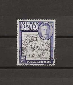 FALKLAND ISLANDS/FALKLAND ISLANDS DEPENDENCIES 1946 SG G10a USED Cat £65
