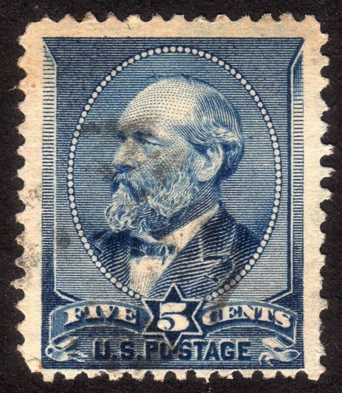 1888, US 5c, Garfield, Used, Jumbo, Sc 216