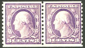 U.S. #493a MINT PAIR OG NH