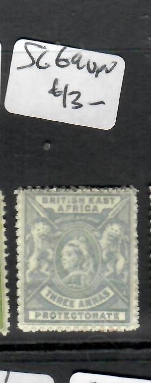 BRITISH EAST AFRICA QV LIONS  3A   SG 69  MOG     P0525H