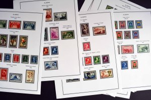 COLOR PRINTED FRENCH ALGERIA 1924-1958 STAMP ALBUM PAGES (29 illustrated pages)