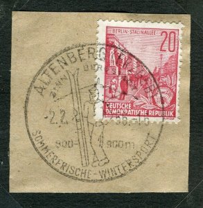 GERMANY; 1950s early Berlin issue used Full Special POSTMARK PIECE