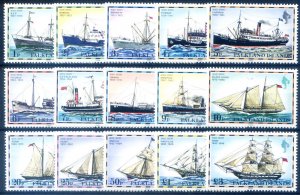 Definitive. 1982 Postal Boats.