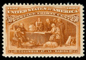 MOMEN: US STAMPS #239 MINT OG H VF/XF