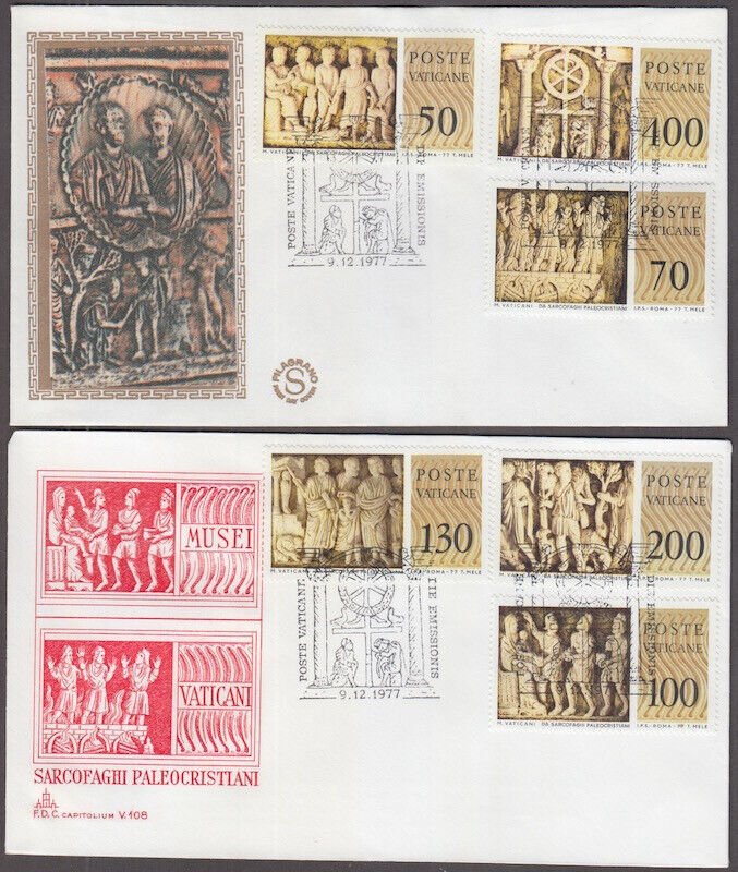 VATICAN Sc #623-8 SET of 2 FDC X 6 BIBLE, CREATION and MORE!!!