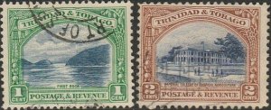 Trinidad & Tobago,  #34-35 Used  From 1935-37