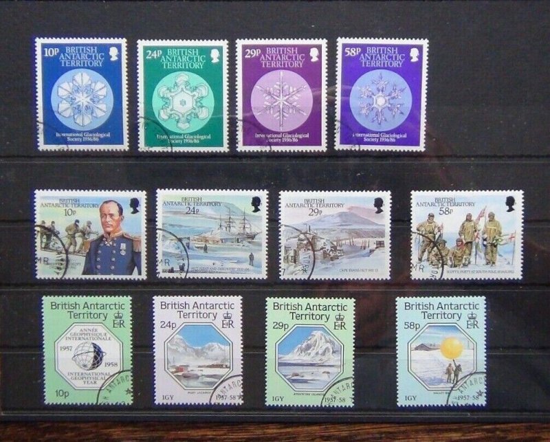 British Antarctic Territory 1986 Snow 1987 Scott Geophysical sets Used