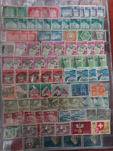 Switzerland Off Paper Mix Lot of 532 Early U/Un Stamps in VF/XF condition