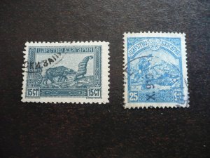 Stamps - Bulgaria - Scott# 123-124 - Used Part Set of 2 Stamps