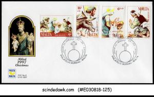 MALTA - 1997 CHRISTMAS - 4V - FDC