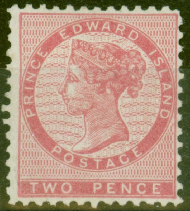 Prince Edward Is 1863 2d Rose SG12 P.11.5-12 Fine Mtd Mint