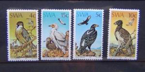 South West Africa 1975 Protected Birds of Prey set MNH