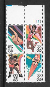 #2082-85 MNH Olympic Plate Block