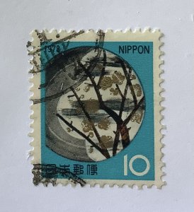 Japan 1972  Scott 1132 used - 10y,  New year, Art work by Kenzan Ogata