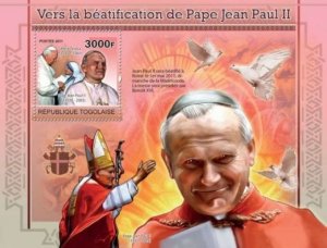 Togo - Pope John Paul II -  Stamp S/S - 20H-137