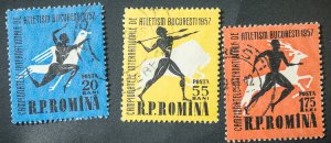 Romania #1180-1182 USED set sports