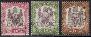 BRITISH CENTRAL AFRICA 1901 ARMS SET USED