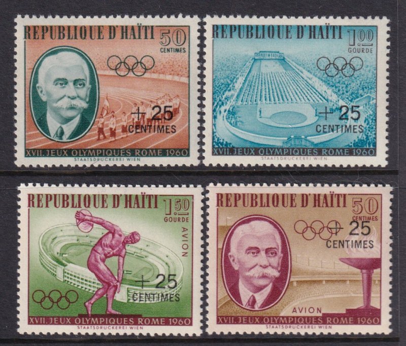 Haiti B18-B19,CB28-CB29 Summer Olympics MNH VF