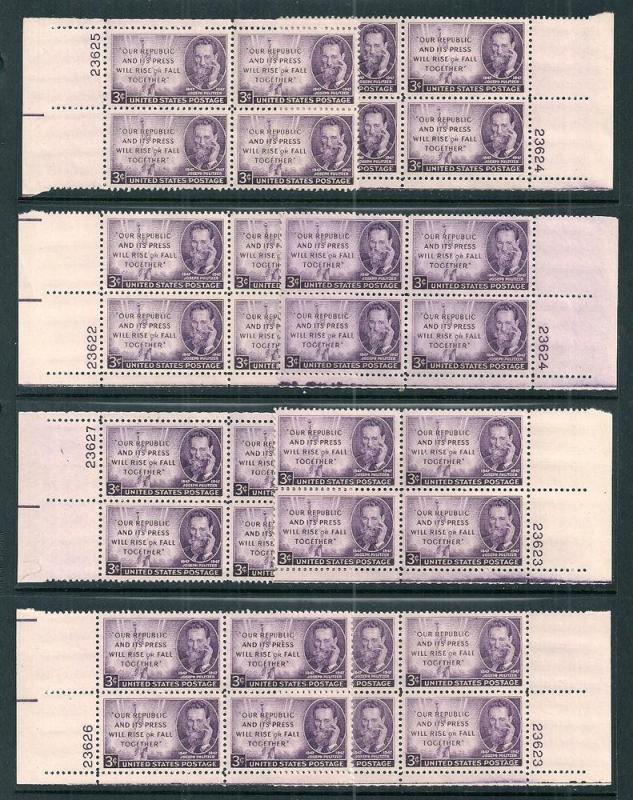 UNITED STATES (50) Sc#946 Plate Blocks ALL MNH Corner Sets