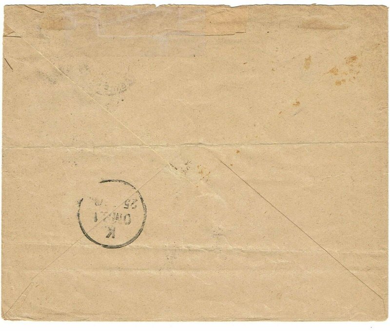 Tunisia 1896 Tunis cancel on cover to DENMARK, franked Scott 18, $160