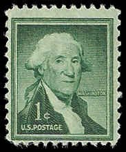 PCBstamps   US #1031 1c Washington, dry printing, MNH, (3)