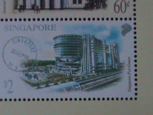 ​SINGAPORE-2000-SC# 939- POST OFFICES &  FANCY CANCELS-MNH S/S-VF LAST ONE