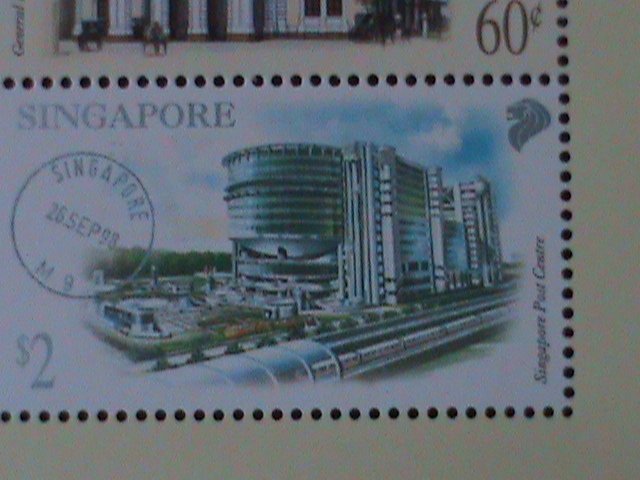 ​SINGAPORE-2000-SC# 939- POST OFFICES &  FANCY CANCELS-MNH S/S-VF LAST ONE