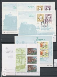Portugal Madeira Flowers Europa Sheets Booklets MNH Used x 16 ZK2386